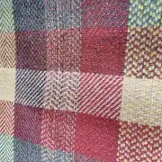 Three Sisters Tweed Fabric - Autumn check green image 4