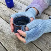 Hand dyed fingerless gloves S image 3