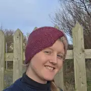 Hand Knitted camel and cashmere headband image 4