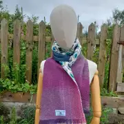Three Sisters Tweed Scarf - Aurora - 1 image 3
