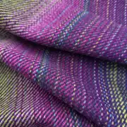 Two Sisters Tweed Fabric - Plain Purple Aurora image 1