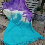Handwoven Dyed Tweed Blanket image 2