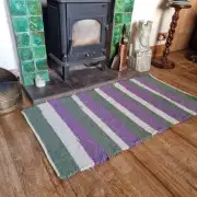 Handwoven pure wool rug image 7