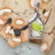 Sea Glass Necklace ultra rare colours image 2