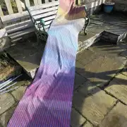 Two Sisters Tweed Throw Lambswool - supersize rainbow! image 2