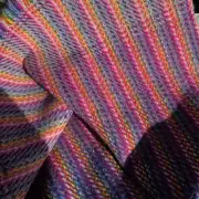Two Sisters Tweed Throw Lambswool - rainbow! image 10