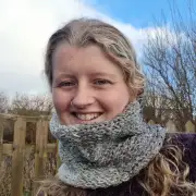 Hand Knitted undyed UistWool neckwarmer image 4