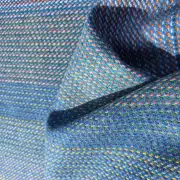 Two Sisters Tweed Fabric - blue watercolour image 2