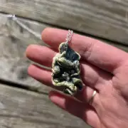 Ceramic Necklace seaweed tangle image 3