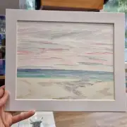 Medium Original watercolour of a seascape image 2