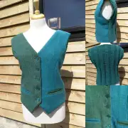 Bespoke Knitted Back Tweed Waistcoat image 1