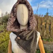 Three Sisters Tweed Hooded scarf image 1
