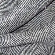Two Sisters Tweed Fabric -  Hebridean Rocks  light grey image 2