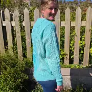 Hand dyed heritage wool jumper XXL image 1