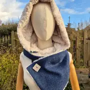 Harris Tweed Hooded scarf image 1