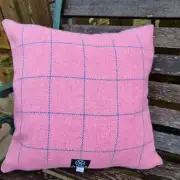 Amor weavers tweed and vintage quilt squares cushion cover image 3