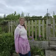 Hand dyed merino wool cardigan image 3