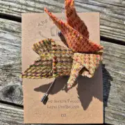 Tweed lapel pin brooch image 1