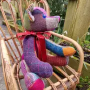 Tweed Teddy Bear made to order image 5