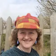 Two Sisters Tweed cap hat 55cm image 3