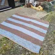 Handwoven pure wool rug image 1