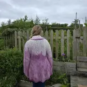 Hand dyed merino wool cardigan image 4