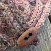 Hand Knitted camel neckwarmer image 5