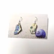Sea pottery earrings image 1