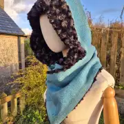 Three Sisters Tweed Hooded scarf image 1