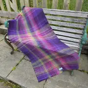 Two Sisters Tweed Throw Lambswool - aurora image 2