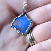 Sea Glass Necklace ultra rare colours image 3