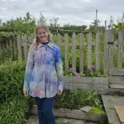 Hand dyed merino wool cardigan image 1