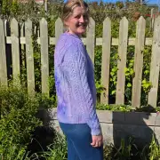 Hand dyed heritage wool jumper L image 1