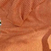 Three Sisters Tweed Fabric - dark orange image 4