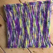 Hand Knitted thistle cowl image 3