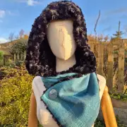 Three Sisters Tweed Hooded scarf image 5