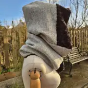 Harris Tweed Hooded scarf image 2