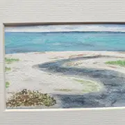 Mini Original Watercolour of howmore beach image 2