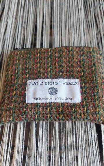 Two Sisters Tweed Zip Purse
