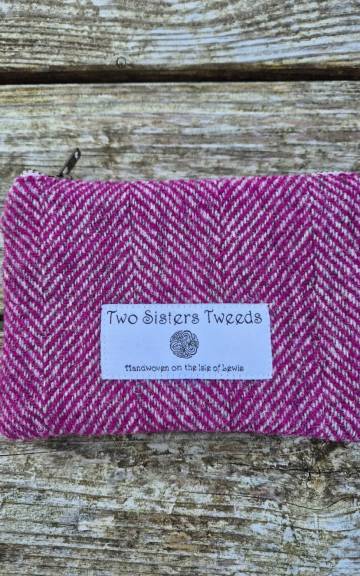 Two Sisters Tweed Zip Purse