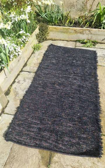 Handwoven pure wool rug