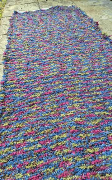 Handwoven pure wool rug