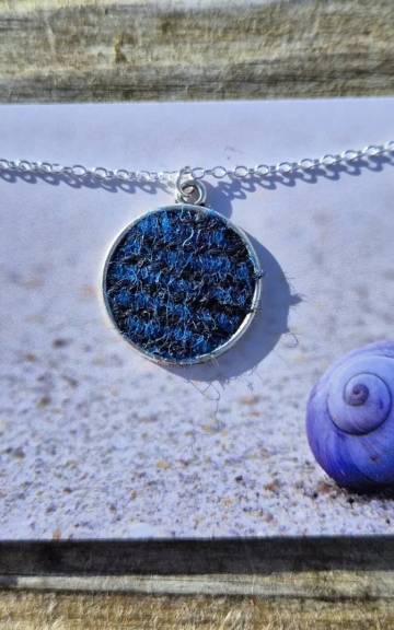 Two Sisters Tweed necklace