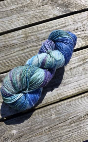 Hand-Dyed Yarn: 100% Merino, 4 ply - 4 3