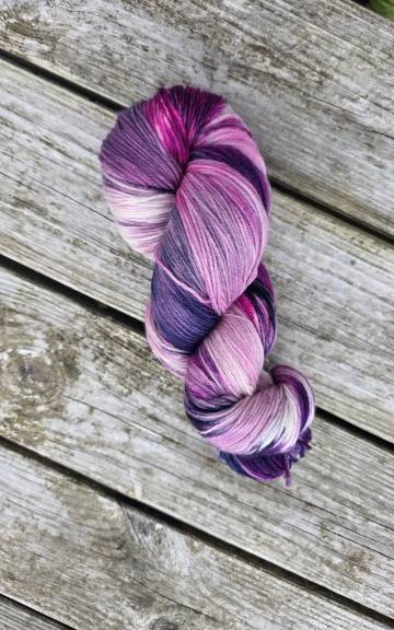 Hand-Dyed Yarn: 100% Merino, 4 ply - 3 4