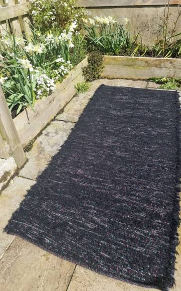 Handwoven pure wool rug