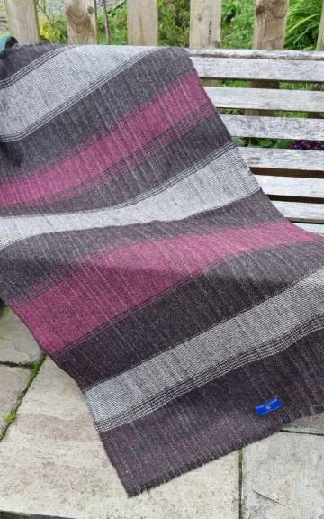 Gotland x hebridean tweed throw