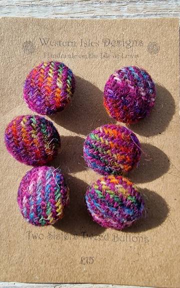 Three Sisters Tweed Buttons