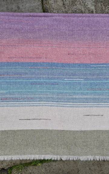 Two Sisters Tweeds landscape wall hanging