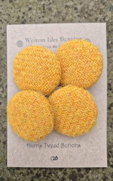 Harris tweed buttons